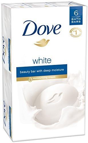 Dove Beauty Bar, White, 4 Ounce 6 Bar Dove