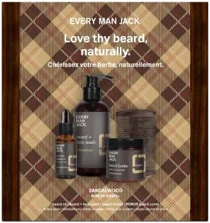 EVERY MAN JACK Sandalwood Beard Kit, 1 EA Every Man Jack