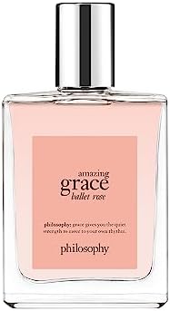 philosophy amazing grace ballet rose eau de toilette - dreamy & floral women's perfume - with notes of rose, lychee & musk - long lasting fragrance - 2 fl oz. philosophy