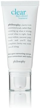 philosophy clear days ahead dark spot correcting facial serum - reduce the appearance of dark spots, pores, uneven tone, discoloration and rough texture - 1 fl oz. philosophy