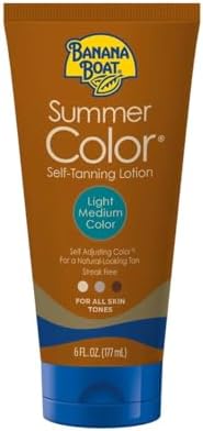 Banana Boat, Summer Color Self-Tanning Lotion, Light/Medium Color, For All Skin Tones, 6-Ounce Tubes (Pack Of 3) By Banana Boat [Beauty] Banana Boat