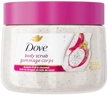 Dove Body Scrub Dragon Fruit & Coconut Cream For SIlky Smooth Skin Body Scrub Exfoliates and Provides Lasting Nourishment 15 oz Dove