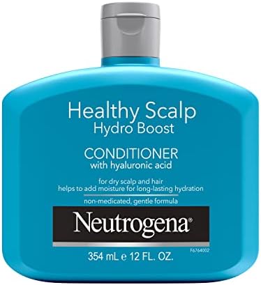 Neutrogena Moisturizing Healthy Scalp Hydro Boost Conditioner for Dry Hair and Scalp, with Hydrating Hyaluronic Acid, pH-Balanced, Paraben & Phthalate-Free, Color-Safe, 12 fl oz Neutrogena