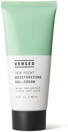 Versed Dew Point Gel Moisturizer For Face - Antioxidant-Rich Gel Cream with Green Tea Extract + Aloe Leaf Juice - Fast Absorbing, Non-Greasy Hybrid Facial Cream for Dry Skin, Vegan (2 fl oz) Versed