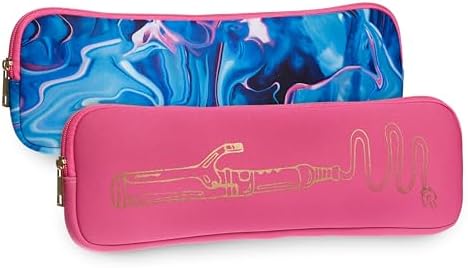 Body PrescriptionsHair Tools Caddy with Stylish Design, Heat Resistant and Hand-Washable Neoprene Hair Styling Tools Case, Blue Marble Body Prescriptions