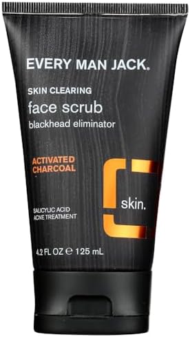 Every Man Jack Skin Clearing Face Scrub, Fragrance Free, 4.2 Fl Oz Every Man Jack