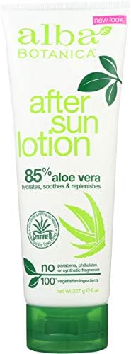 After Sun 85% Aloe Vera Lotion 8 OZ Alba Botanica