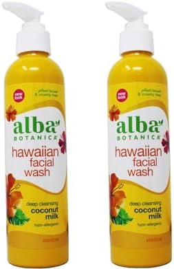 Alba Botanica Coconut Milk Facial Wash 8 Oz (Pack of 2) Alba Botanica