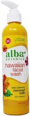 Alba Botanica Hawaiian Nourishing Face Wash, Coconut Milk, 8 Fl Oz Alba Botanica