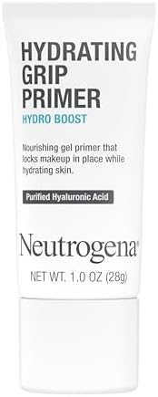 Neutrogena Hydro Boost Hydrating Grip Primer, Gripping Face Primer with Purified Hyaluronic Acid Locks Makeup in Place while Hydrating Skin, Gel Primer Appears Invisible When Dry, 1.0 oz Neutrogena