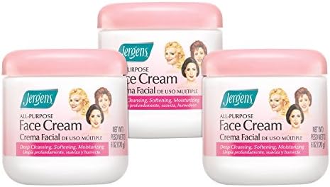 Jergens All-Purpose Face Cream, 6 Ounce (Pack of 3) Jergens