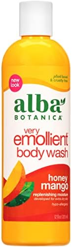 Alba Botanica Very Emollient Body Wash, Honey Mango, 12 Oz Alba Botanica