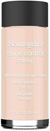 Neutrogena Shine Control Liquid Makeup Broad Spectrum Spf 20, Natural Ivory 20, 1 Oz. Neutrogena