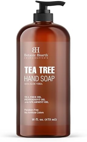 Botanic Hearth Advanced Care Hydrating Foaming Hand Soap with Castor Oil, Lemon Peel Extract & Peppermint | Gentle & Hydrating for Dry Hands | Liquid Handwash | 8.4 fl oz Botanic Hearth