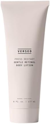 Versed Press Restart Retinol Body Lotion - Skin Firming Lotion with Cocoa Butter, Squalane & Vitamin E - Lightweight All-Over Body Moisturizer for Dark Spots and Aging Dry Skin (6 oz) Versed