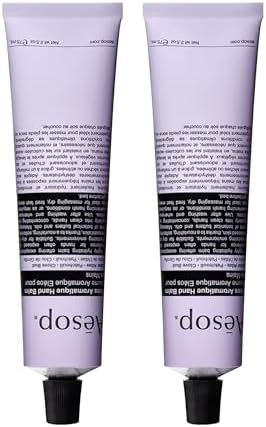 Aesop Eleos Aromatique Hand Balm | Intensely Hydrating, Enriched with Skin-Softening Botanical Butters and Oils | 2.5 oz, Pack of 2 Aesop