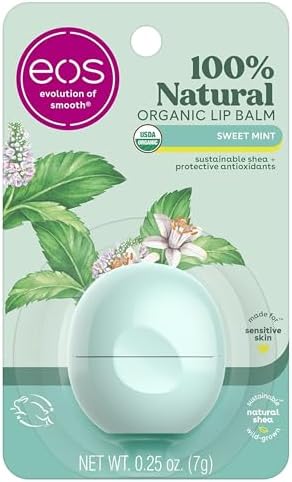 eos Smooth Lip Balm Sphere, Sweet Mint 0.25 oz (Pack of 7) eos