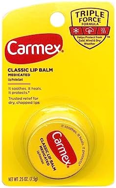 Carmex Classic Lip Balm Medicated 0.25 oz (Packs of 12) Carmex