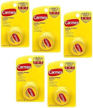 Carmex Jar Lip Balm 0.25 Oz. - Pack of 5 Carmex