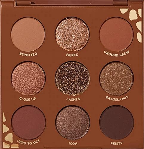 Colourpop ColourPop WILD CHILD Eyeshadow Palette Matte Metallic Sparkle Pressed Glitter Powder Super-Pigmented (Browns Chocolates Corals) Colourpop