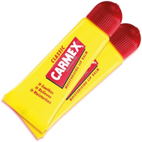 Carmex Classic Duo Moisturising Lip Balm Tube For Dry & Chapped Lips 2 x 10g Carmex