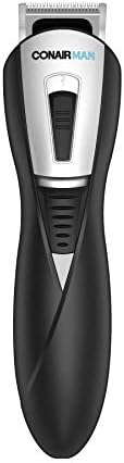 ConairMAN All-in-One Beard Trimmer for Men, for Face, Nose and Ear Hair Trimmer, Perfect for Travel, 4 piece Men's Grooming Kit, Lithium Battery-Powered Conair