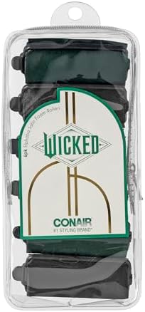 Wicked Glinda 6PK Satin Rollers - hair rollers - foam rollers - heatless hair curlers - Scunci by Conair Conair