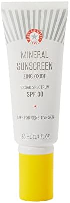 First Aid Beauty - Mineral Sunscreen with Zinc Oxide Broad Spectrum SPF 30, Everyday Sun Protection, No White Cast, Non-comedogenic, Safe for Sensitive Skin, 1.7 oz First Aid Beauty