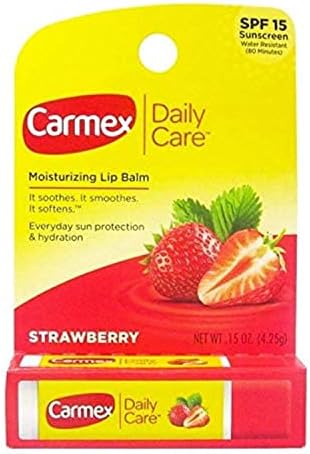 Carmex Click-Stick Moisturizing Lip Balm SPF 15 Strawberry 0.15 oz Carmex