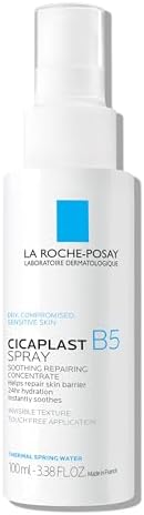 La Roche-Posay Cicaplast B5 Spray With Vitamin B5 Panthenol & Madecassoside, Hydrating Face Mist For Skin Barrier Repair, Soothing Touch-Free Face & Body Spray, Sensitive Skin & Dermatologist Tested La Roche-Posay