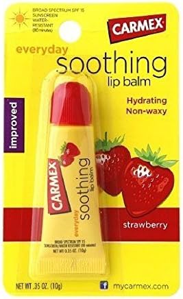 Carmex Moisturizing Lip Balm Strawberry 0.35oz, Tube (2 Pack) Carmex