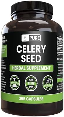 Pure Original Ingredients Celery Seed No Magnesium Or Rice Fillers, Always Pure, Lab Verified (365 Capsules) Pure Organic Ingredients