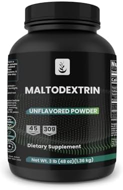 PURE ORIGINAL INGREDIENTS Maltodextrin, 3 lb, No Magnesium or Rice Fillers, Unflavored Pure Original Ingredients