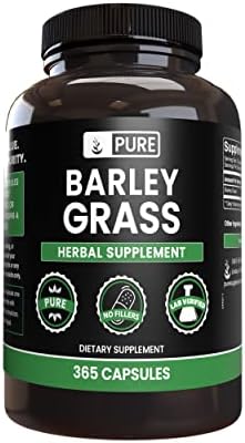 Pure Original Ingredients Barley Grass (365 Capsules) No Magnesium Or Rice Fillers, Always Pure, Lab Verified Pure Original Ingredients