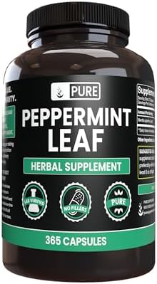 PURE ORIGINAL INGREDIENTS Peppermint Leaf (365 Capsules) No Magnesium Or Rice Fillers, Always Pure, Lab Verified Pure Original Ingredients