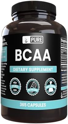 Pure Original Ingredients BCAA No Magnesium Or Rice Fillers, Always Pure, Lab Verified (365 Capsules) Pure Organic Ingredients