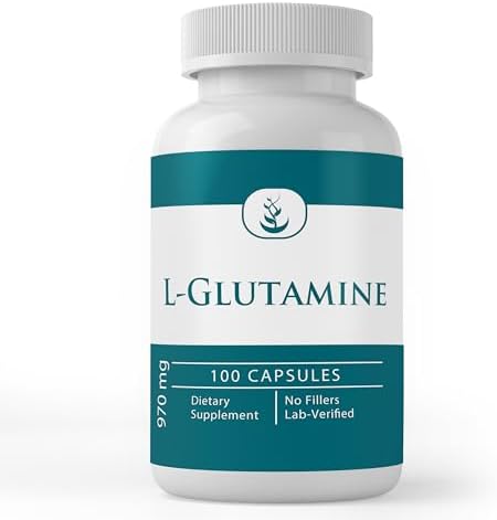 Pure Original Ingredients L-Glutamine Naturally Sourced Amino Acid, Non-GMO & Gluten-Free (100 Capsules) Pure Original Ingredients