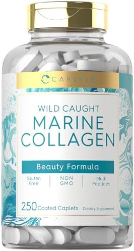 Carlyle Marine Collagen Pills | 250 Caplets | Wild Caught Collagen Peptides | Non-GMO, Gluten Free Carlyle