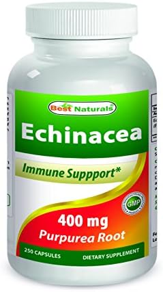 Best Naturals Echinacea 400 mg 250 Capsules (Pack of 2) Best Naturals