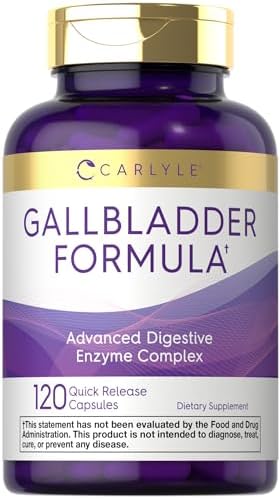 Carlyle Gallbladder Supplement | 120 Quick Release Capsules | Complete Digestive Enzyme Complex | Non-GMO & Gluten Free Formula Carlyle