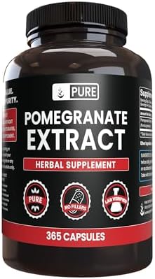 Pure Original Ingredients Pomegranate Extract No Magnesium Or Rice Fillers, Always Pure, Lab Verified (365 Capsules) Pure Organic Ingredients