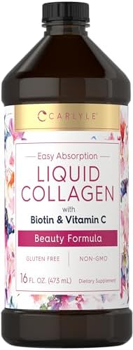 Carlyle Liquid Collagen 16 fl oz | with Biotin and Amino Acid Protein | Berry Flavor | Non-GMO, Gluten Free Carlyle