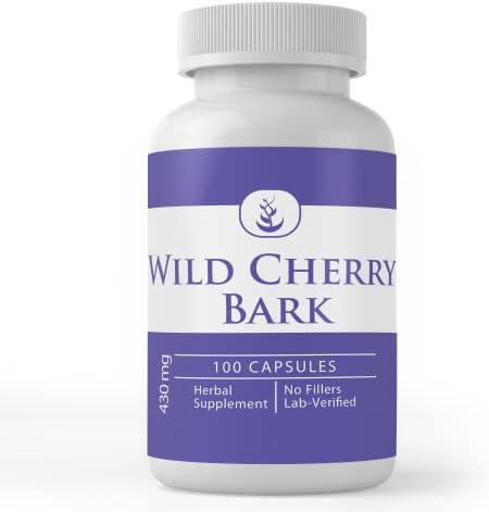 PURE ORIGINAL INGREDIENTS Wild Cherry Bark (100 Capsules), Always Pure, No Additives Or Fillers, Lab Verified Pure Original Ingredients