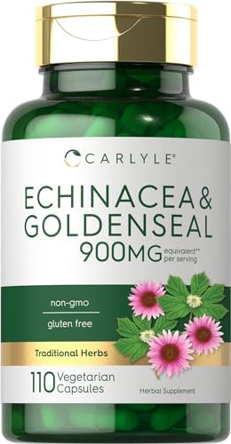 Carlyle Echinacea Goldenseal Capsules | 110 Count | Vegetarian, Non-GMO, Gluten Free Carlyle