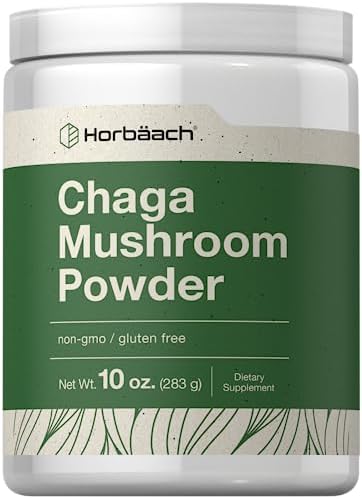 Horbäach Chaga Mushroom Powder | 10 Ounce | Vegan, Non-GMO & Gluten Free Supplement Horbäach