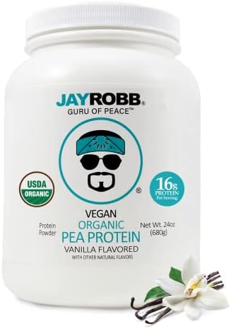 Jay Robb Organic Vegan Vanilla Pea Protein Jayrobb