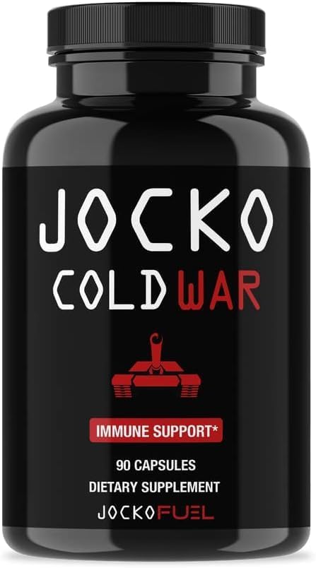 Jocko Fuel Immune Support Supplement - Elderberry with Zinc & Vitamin C for Adults - Immune Defense with Vitamin C, D3, Superfoods, Herbs, & Minerals (90 Capsules) Jocko Fuel