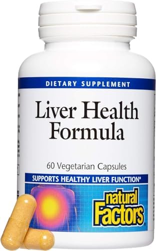 Natural Factors, Liver Health Formula, Nourishing Support for a Healthy Liver with Licorice, Turmeric and Schisandra, 60 capsules (30 servings) Natural Factors