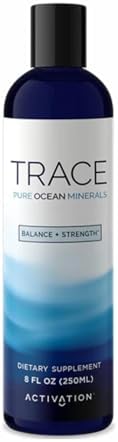 Pure Trace Ocean Minerals by Activation Products - Pure Ocean Liquid Minerals to Add to Water, with 70+ Potent Ionic Trace Elements for Energy Boost, Muscle & Joint Health, and Heart Health, 8 fl oz ACTIVATION