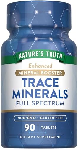 Nature's Truth Trace Minerals Supplement | 90 Tablets | Enhanced Mineral Booster | Non-GMO & Gluten Free Supplement Nature's Truth